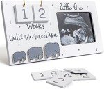 Ultrasound Photo Frame with Baby Countdown Weeks