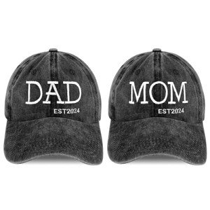 Est 2024 Pregnancy Announcement Hats for New Parents