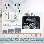 Ultrasound Photo Frame with Baby Countdown Weeks
