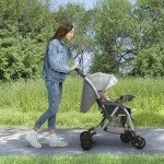 Jeep Unlimited Grey Tweed Reversible Handle Stroller