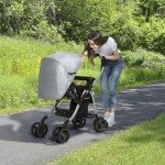 Jeep Unlimited Grey Tweed Reversible Handle Stroller
