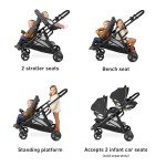 Graco Ready2Grow LX 2.0 Double Stroller with Bench Seat