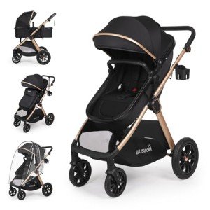 6-in-1 Convertible Baby Stroller with Bassinet