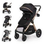 6-in-1 Convertible Baby Stroller with Bassinet