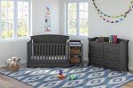 5-in-1 Convertible Crib and Changer Combo