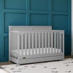 Graco Hadley 5-in-1 Convertible Crib - Pebble Gray