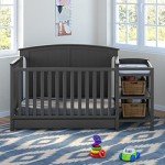 5-in-1 Convertible Crib and Changer Combo