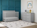 Graco Hadley 5-in-1 Convertible Crib - Pebble Gray