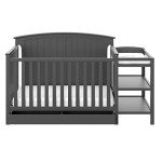 5-in-1 Convertible Crib and Changer Combo