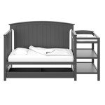 5-in-1 Convertible Crib and Changer Combo