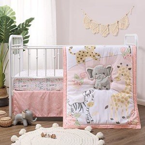 Peanutshell Safari Girl Crib Bedding Set