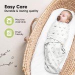 KeaBabies Organic Baby Swaddle Sleep Sacks - 3 Pack