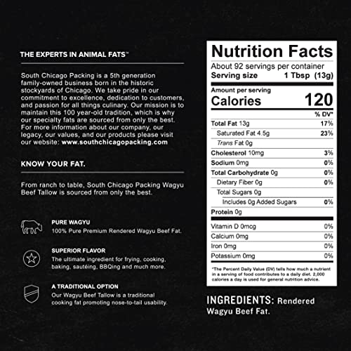 Pure 100% Wagyu Beef Tallow - Paleo & Keto Friendly