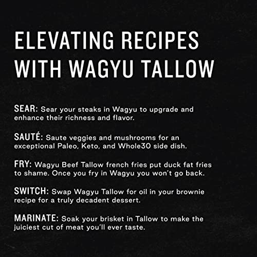 Pure 100% Wagyu Beef Tallow - Paleo & Keto Friendly