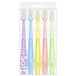 SUREE Ultra Soft Toothbrush Set for Sensitive Teeth