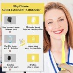 SUREE Ultra Soft Toothbrush Set for Sensitive Teeth