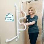 14-Inch Rotating Safety Grab Bar for Bathrooms