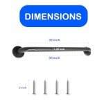 30" Stainless Steel Grab Bar for Bathroom Safety