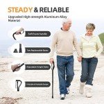 Adjustable BeneCane Walking Cane with Soft Handle