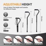 Adjustable BeneCane Walking Cane with Soft Handle