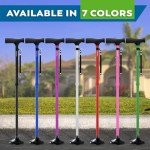 Adjustable Foldable Cane for Seniors by Honeybull