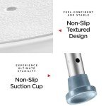 Adjustable Shower Chair Set with Back Scrubber