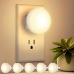 5-Pack LED Plug-in Night Lights with Sensors