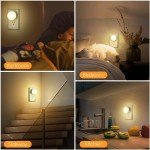 5-Pack LED Plug-in Night Lights with Sensors