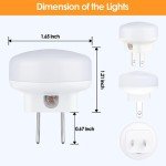 5-Pack LED Plug-in Night Lights with Sensors