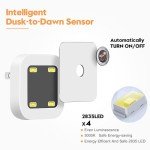 8-Pack Warm White Dusk to Dawn Night Lights