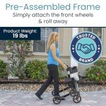 Vive Mobility Heavy-Duty Rollator Walker with Seat