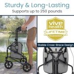 Lightweight 3-Wheel Walker for Seniors with Basket