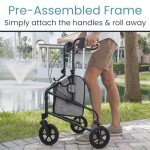 Lightweight 3-Wheel Walker for Seniors with Basket