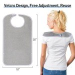 Absorbent Adult Bibs - Waterproof, Easy Clean - Set of 4