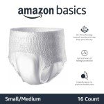 Unisex Overnight Protective Underwear, Small/Medium, 16 Count