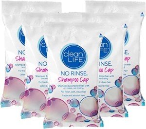 Microwaveable No-Rinse Shampoo Caps - Pack of 5