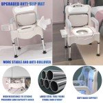Portable 3-in-1 Bedside Commode Chair for Seniors