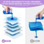 Lavender Commode Liners with Absorbent Pads - 50 Pack