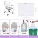 Lavender Commode Liners with Absorbent Pads - 50 Pack