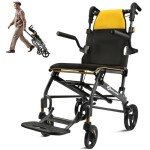 Lightweight Foldable Transport Chair for Seniors