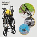 Lightweight Foldable Transport Chair for Seniors