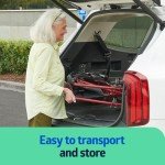 Lightweight Foldable Transport Wheelchair - 19" Seat by Medline