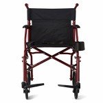 Lightweight Foldable Transport Wheelchair - 19" Seat by Medline