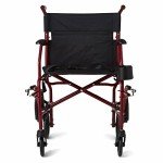 Lightweight Foldable Transport Wheelchair - 19" Seat by Medline