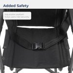 Lightweight Folding Transport Wheelchair with Footrest