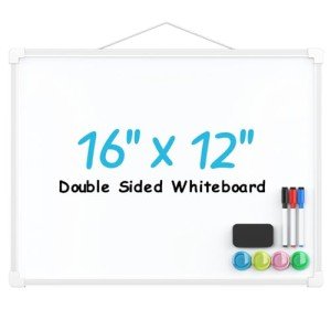 MaxGear 16"x12" Double-Sided Wall Dry Erase Board