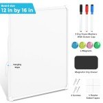 MaxGear 16"x12" Double-Sided Wall Dry Erase Board