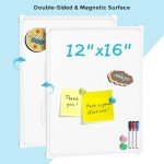 MaxGear 16"x12" Double-Sided Wall Dry Erase Board