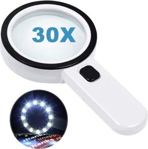 Nazano 30X LED Magnifying Glass for Seniors