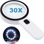 Nazano 30X LED Illuminated Magnifying Glass